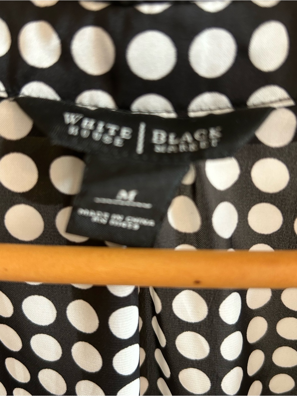 White House Black Market Polka Dot Blouse - Picture 6 of 6